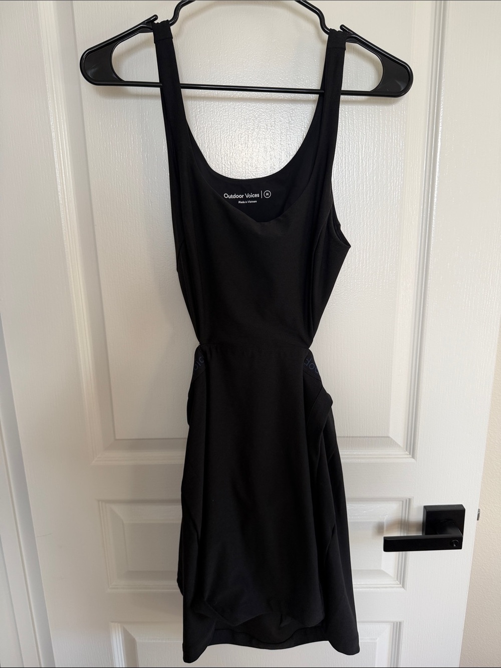 Outdoor Voices Black Active Tank Mini Dress